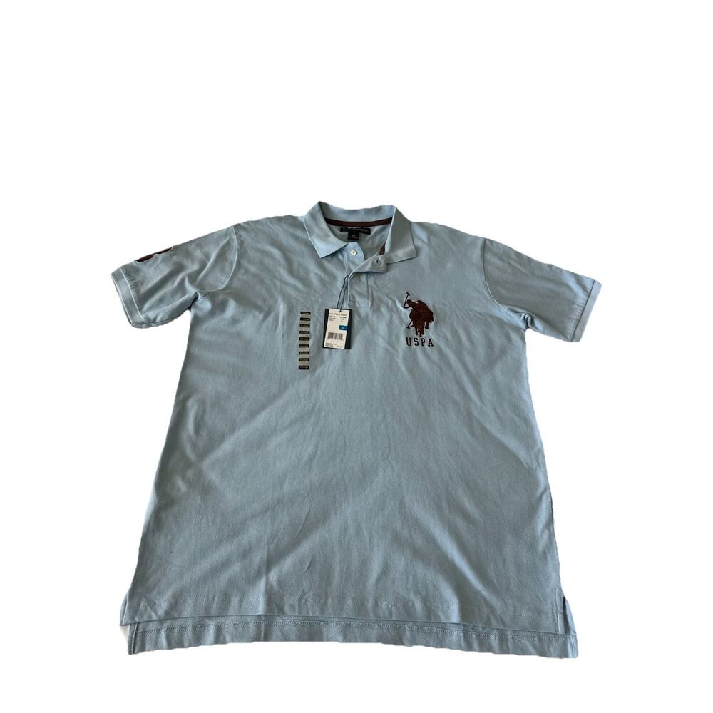 Nwt Polo Ralph Lauren Big Pony Short Sleeve Shirt Light Blue Men’s XL